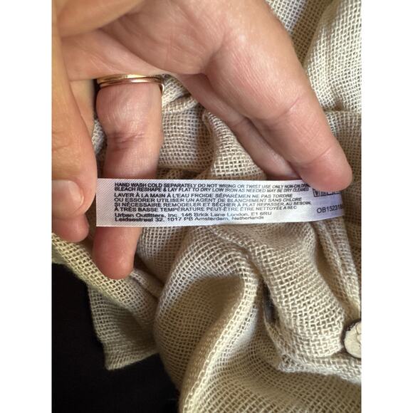 Free People Free-est Baby Tee Maxi Dress Womens Size Small Beige Sheer Boho - Picture 15 of 15